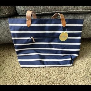Viv&Lou Navy Stripe Tote